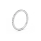 Small Half Eternity Lab-grown Diamond Ring - 14K White Gold (0.26 ct.)