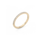 Small Half Eternity Lab-grown Diamond Ring - 14K Yellow Gold (0.26 ct.)