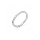 Medium Half Eternity Lab-grown Diamond Ring - 14K White Gold (0.40 ct.)