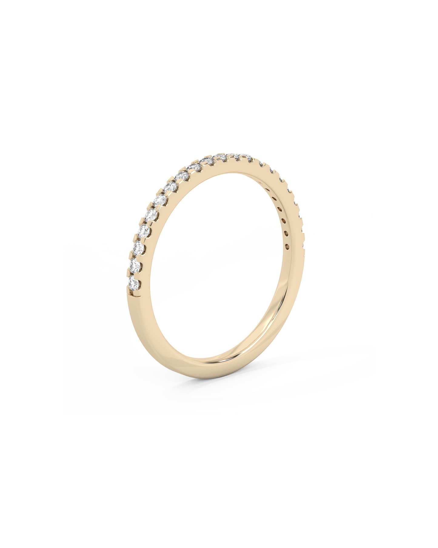Half Eternity Diamond Ring Medium 14K Gold