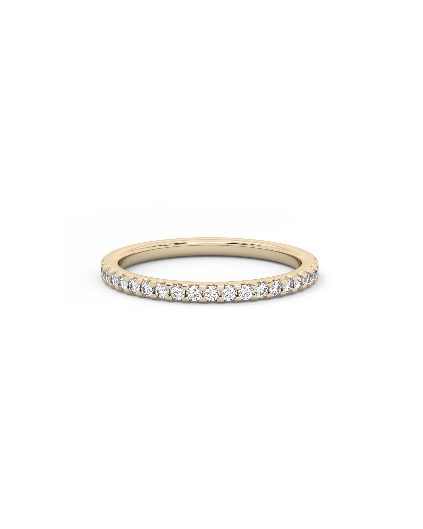 Half Eternity Diamond Ring Medium 14K Gold