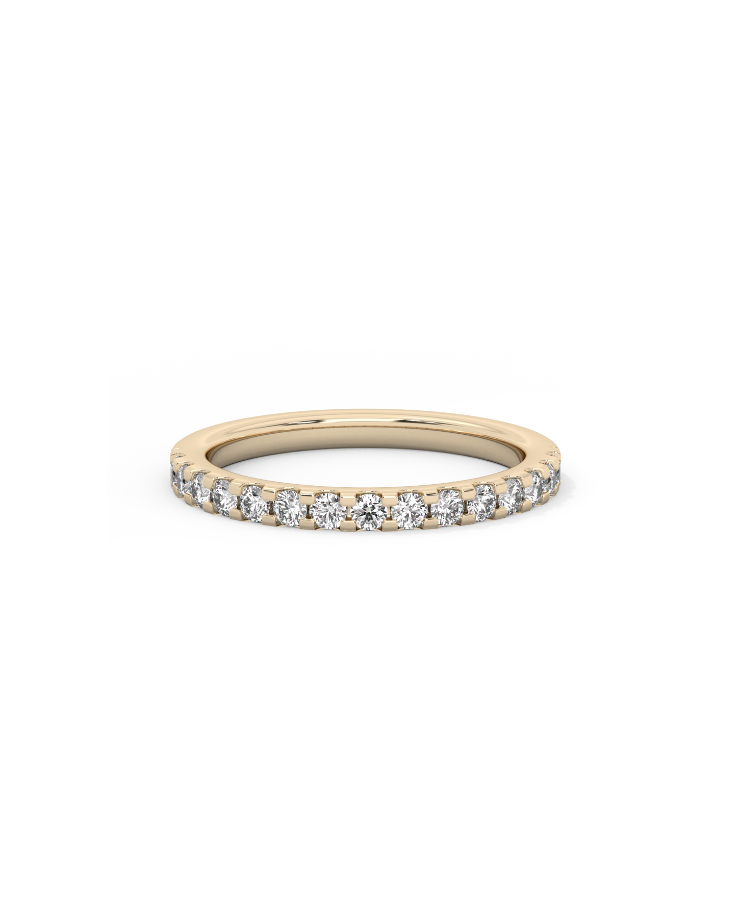 Large Half Eternity Lab-grown Diamond Ring - 14K Yellow Gold (0.50 ct.)