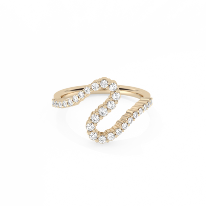 Snail Diamond Ring - 14K Yellow Gold (0.51 ct.)