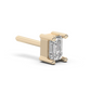 Small emerald cut Diamond stud - 14K Yellow Gold (0.10 ct.) | Single