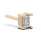 Medium emerald cut diamond stud 14K Gold (0.40 ct.) | Pair