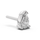 Medium pear cut diamond stud 14K Gold (0.20 ct.) | Single