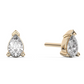 Medium pear cut diamond stud 14K Gold (0.20 ct.) | Single