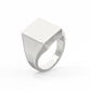 Square Signet Ring Sterling Silver