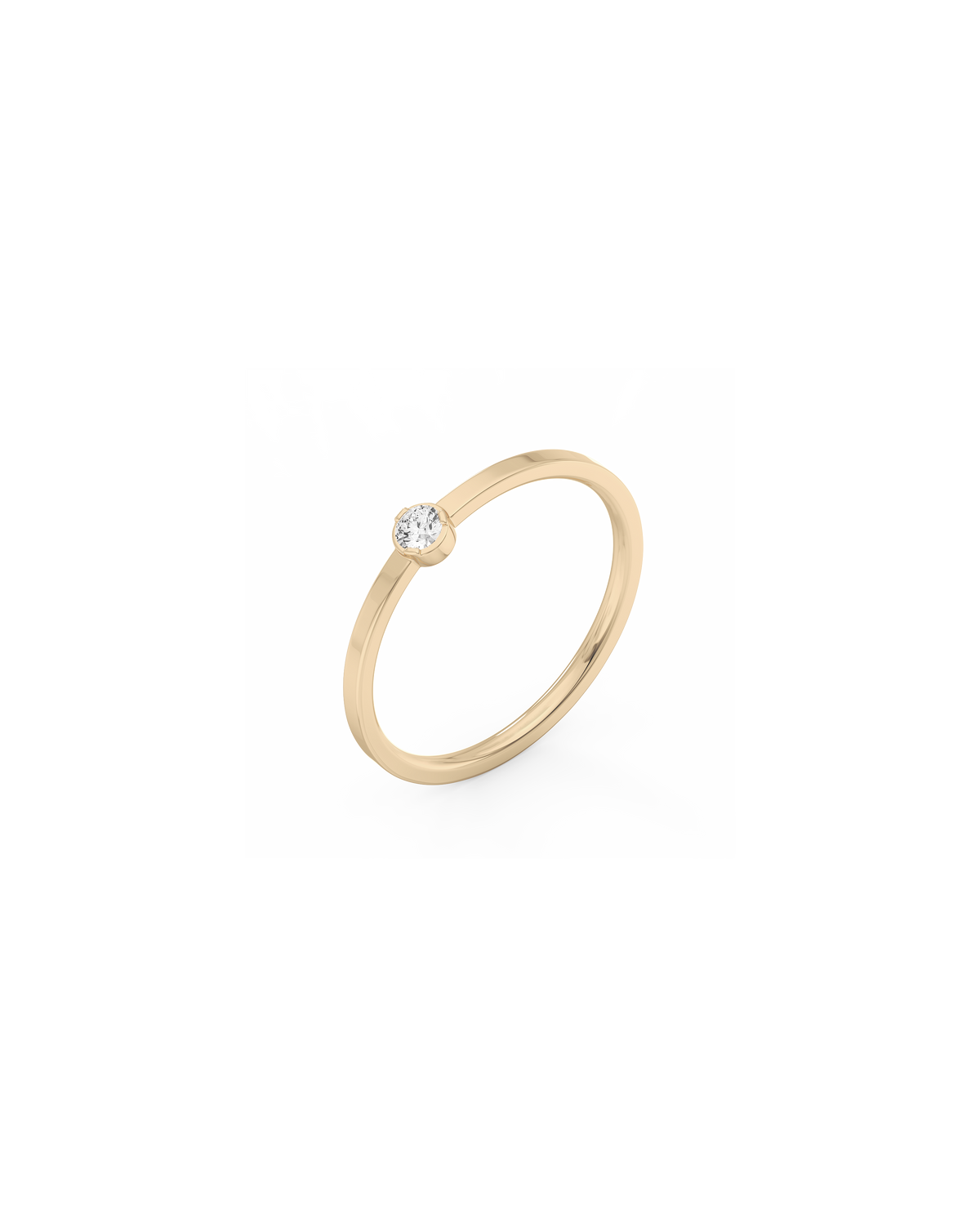 Solitaire Bezel Ring