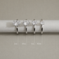 Oval Solitaire Lab-grown Diamond Ring - 14K White Gold (1 ct.)
