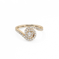 Spiral Solitaire Lab-grown Diamond Ring - 14K White Gold (0.64 ct.)