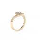 Spiral Solitaire Lab-grown Diamond Ring - 14K Yellow Gold (0.64 ct.)