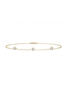 Prong Diamond Bracelet - 14K Yellow Gold (0.18 ct.)