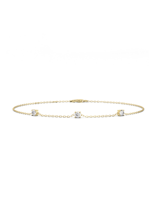 Prong Diamond Bracelet 14K Gold (0.18 ct.)