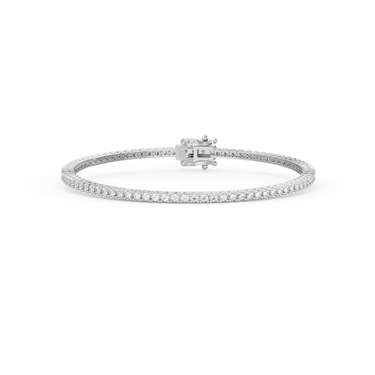 Tennis Lab-grown Diamond Bracelet - 14K White Gold (2.5 ct.)