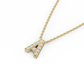 Letter Lab-grown Diamond Necklace (0.04 ct.) I A-Z I 14K Gold