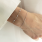 Bezel Lab-grown Diamond Bracelet - 14K White Gold (0.18 ct.)