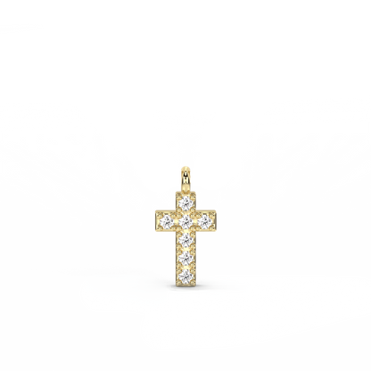 Cross Diamond Pendant 14K Gold (0.02 ct.)