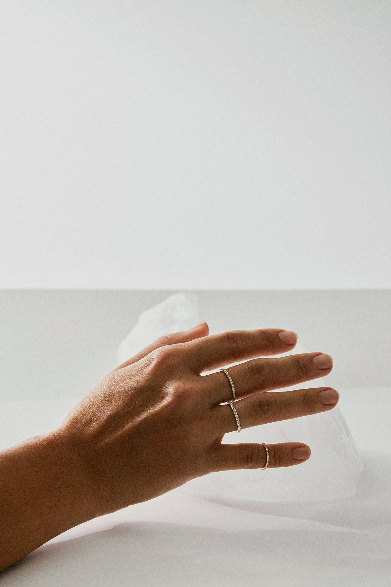 Tiny Eternity Lab-grown Diamond Ring - 14K Yellow Gold (0.28 ct.)
