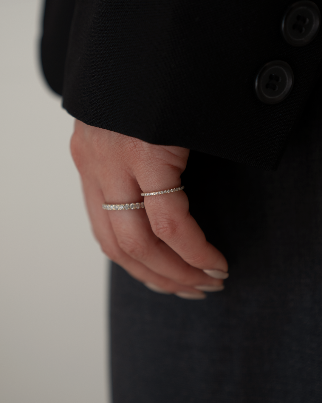 Tiny Eternity Lab-grown Diamond Ring - 14K Yellow Gold (0.28 ct.)