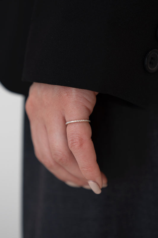 Tiny Eternity Lab-grown Diamond Ring - 14K Yellow Gold (0.28 ct.)