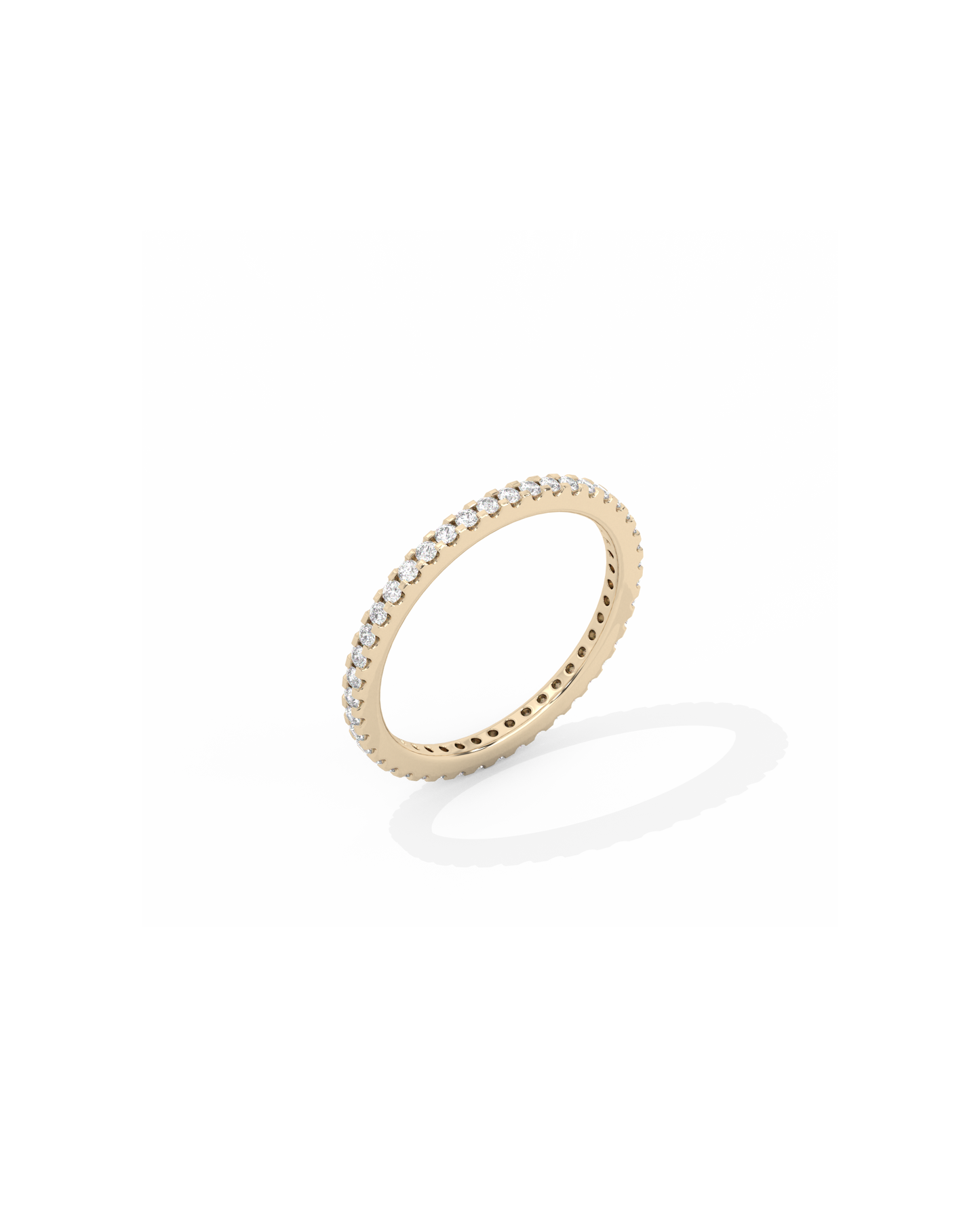 Tiny Eternity Lab-grown Diamond Ring - 14K Yellow Gold (0.28 ct.)