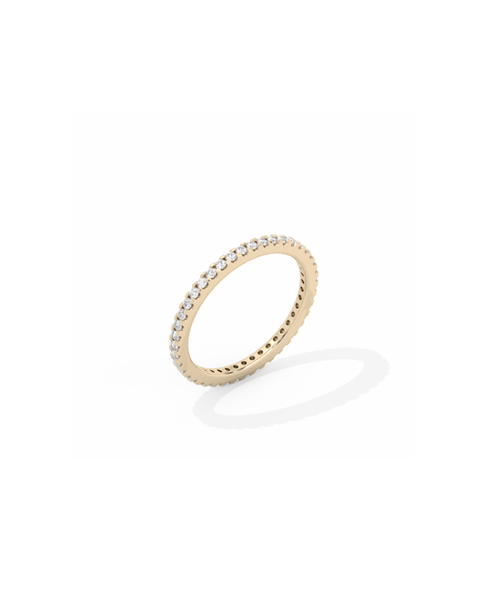 Tiny Eternity Lab-grown Diamond Ring - 14K Yellow Gold (0.28 ct.)