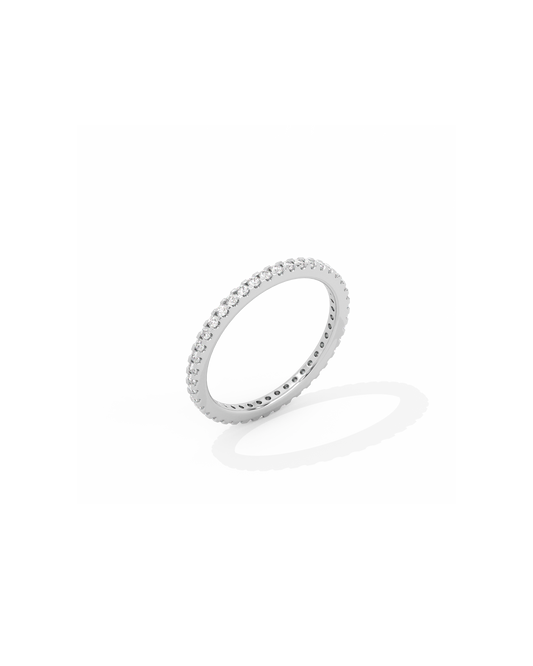 Tiny Eternity Lab-grown Diamond Ring - 14K White Gold (0.28 ct.)