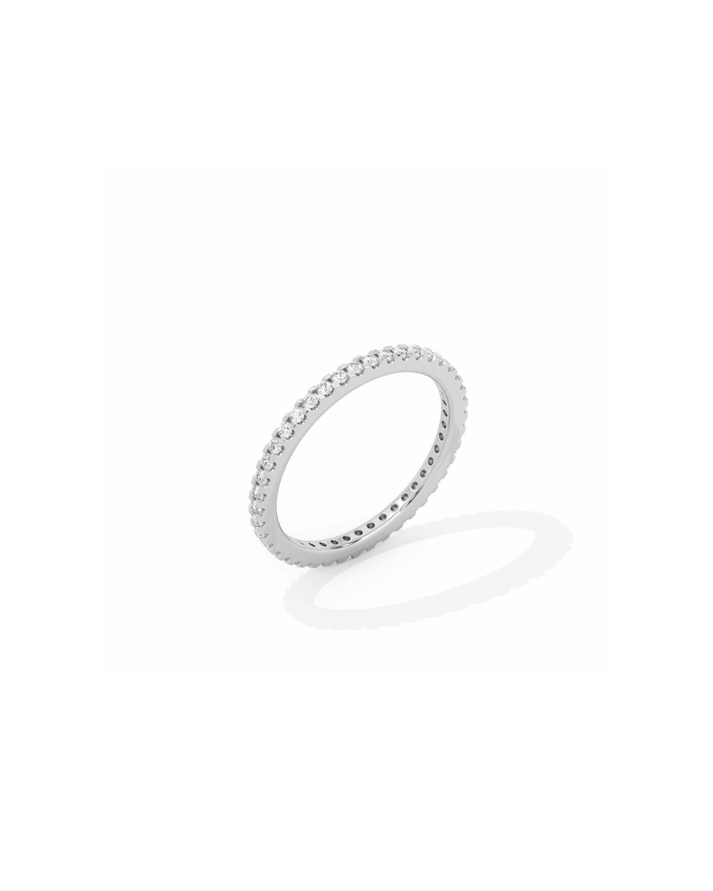 Tiny Eternity Lab-grown Diamond Ring - 14K Yellow Gold (0.28 ct.)