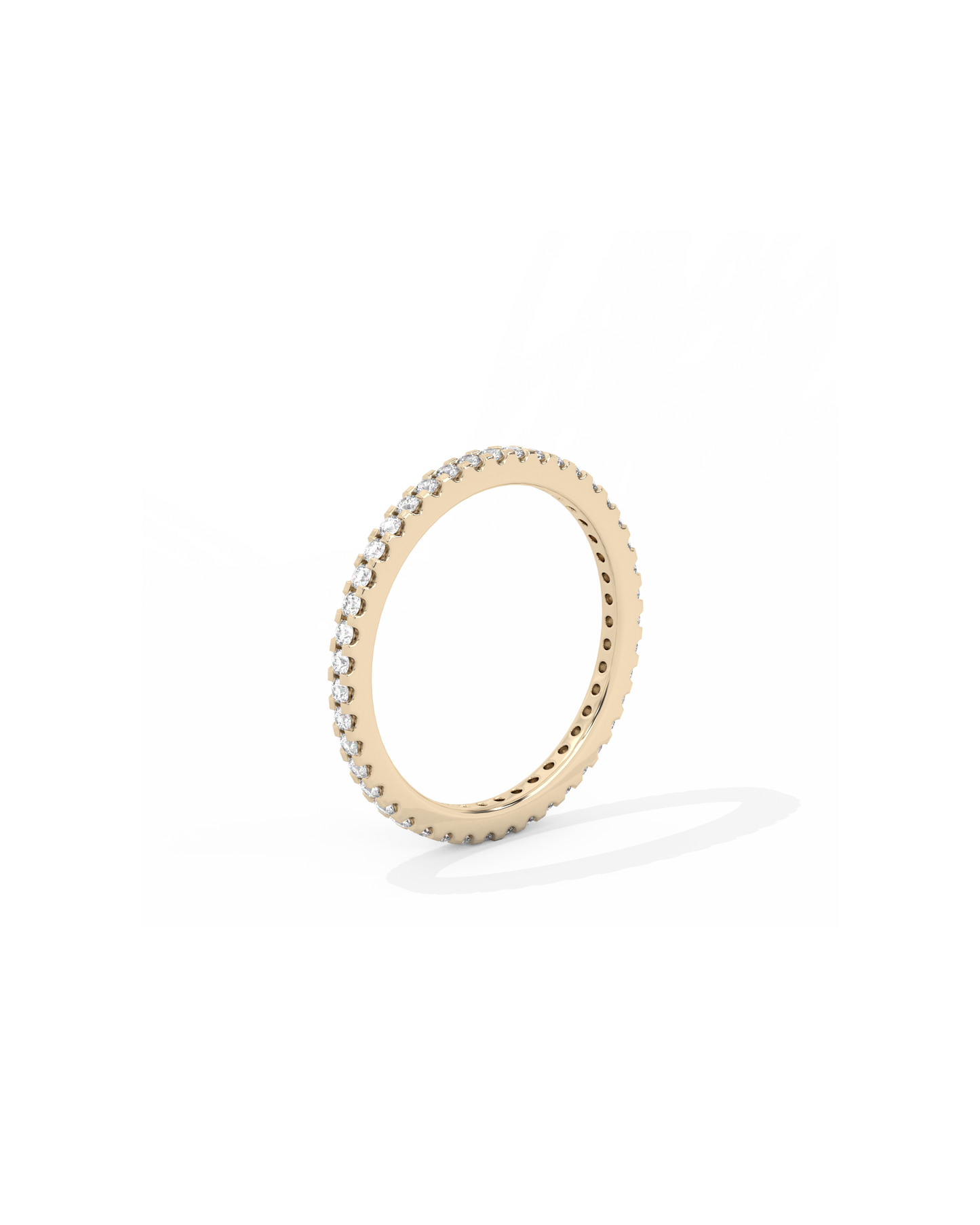 Tiny Eternity Lab-grown Diamond Ring - 14K Yellow Gold (0.28 ct.)