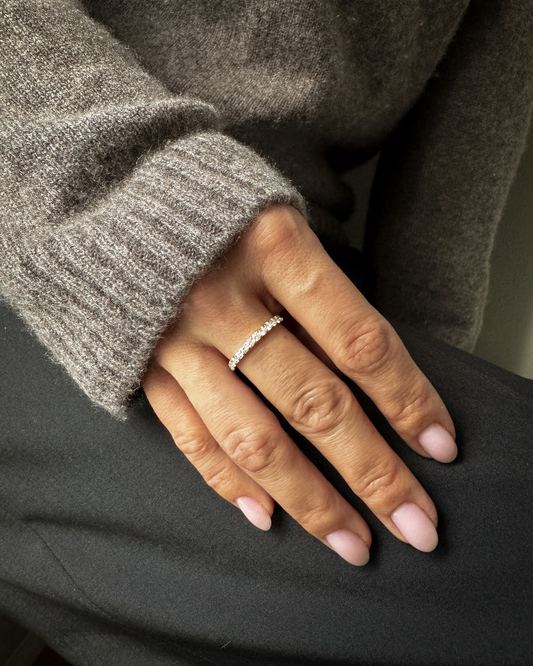 Large Eternity Lab-grown Diamond Ring - 14K Yellow Gold (1 ct.)