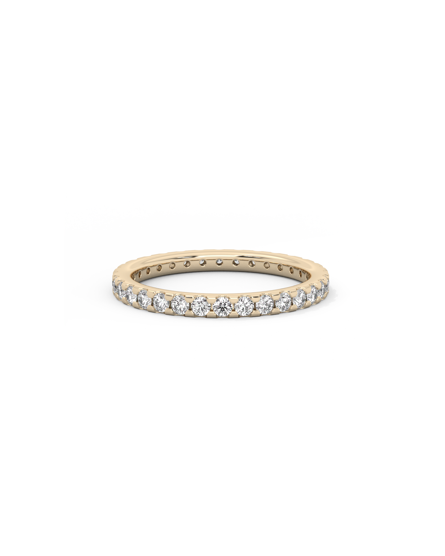 Medium Eternity Lab-grown Diamond Ring - 14K Yellow Gold (0.80 ct.)