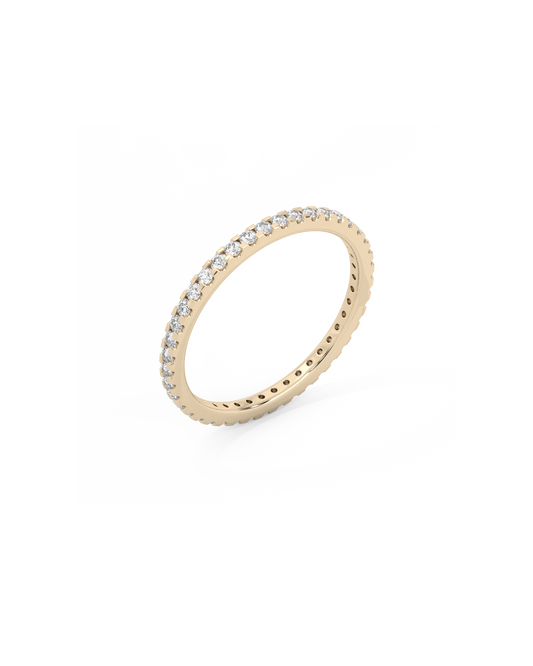 Small Eternity Lab-grown Diamond Ring - 14K Yellow Gold (0.52 ct.)