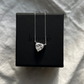 Heart-Cut Lab-grown Diamond Necklace - 14K White Gold (2 ct.)