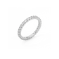 Large Eternity Diamond Ring - 14K White Gold (1 ct.)