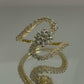 Bold Snake Solitaire Lab-grown Diamond Ring - 14K White Gold (1.02 ct.)