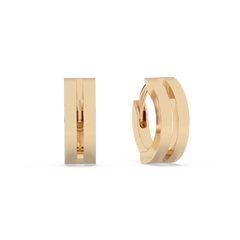 Tiny Double Huggies - 14K Yellow Gold | Pair