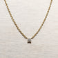 Prong Lab-grown Diamond Necklace Tiny (0.03 ct.) 14K Yellow Gold