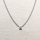 Prong Lab-grown Diamond Necklace Tiny (0.03 ct.) 14K White Gold