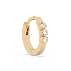 Tiny Diamond Huggies - 14K Yellow Gold (0.03 ct.) | Single