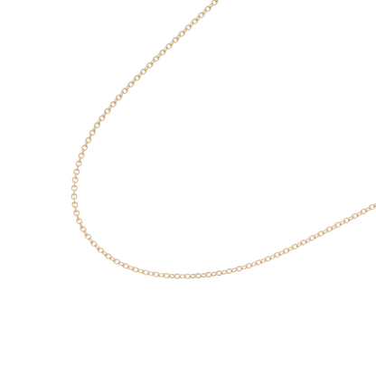 Slim Cable Necklace - 14K Yellow Gold