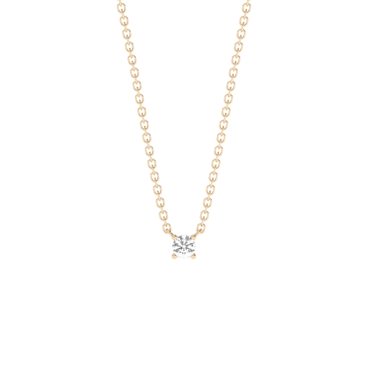 Tiny Prong Diamond Necklace 14K Gold (0.03 ct.)
