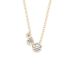Bezel Diamond Necklace - 14K Yellow Gold (0.26 ct.)