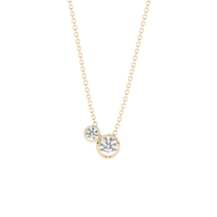Bezel Diamond Necklace - 14K Yellow Gold (0.13 ct.)