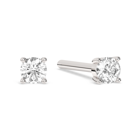 Diamond Prong Stud Small 14K White Gold (0.06 ct.)