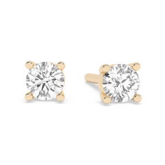 Medium Prong Diamond Stud - 14K Yellow Gold (0.34 ct.) | Pair