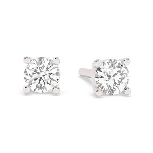 Diamond Prong Stud Medium 14K White Gold (0.17 ct.)