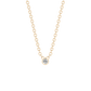 Bezel Lab-grown Diamond Necklace Tiny (0.03 ct.) 14K Yellow Gold