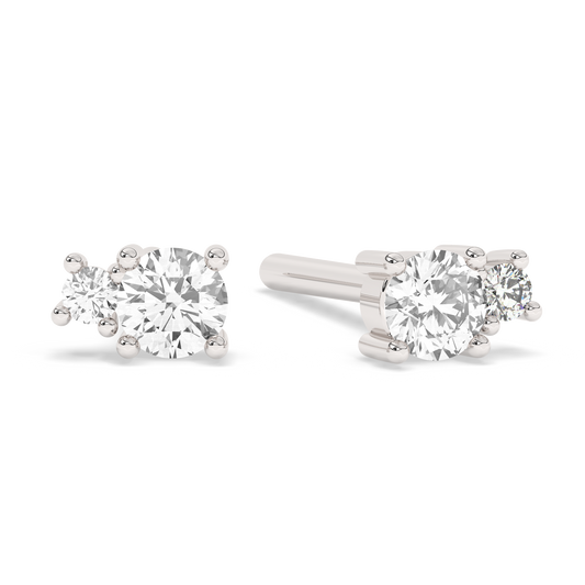 Diamond Prong Stud 14K White Gold (0.07 ct.)