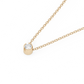 Bezel Diamond Necklace Medium (0.10 ct.) 14K Yellow Gold
